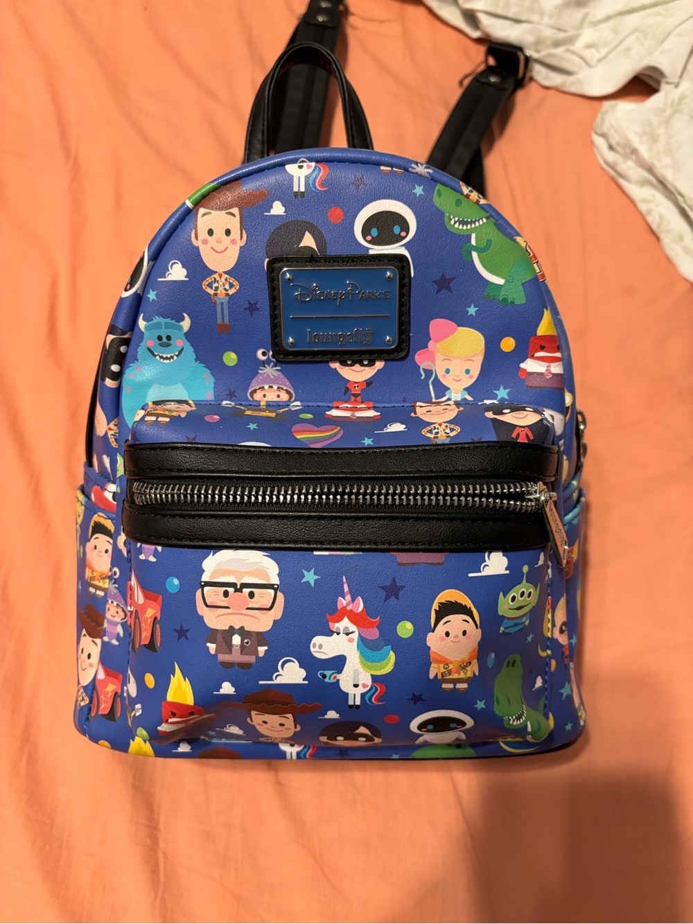 Loungefly Blue Disney Pixar Character Mini Backpack